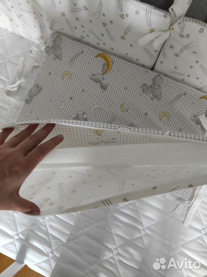 Бортики для детской кроватки loombee