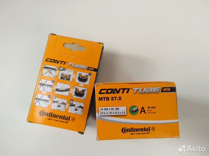 2шт Велокамеры Continental MTB 27.5