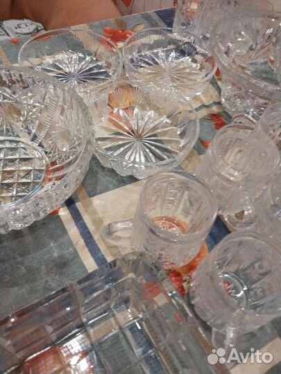 Хрустальные рюмки на ножке СССР