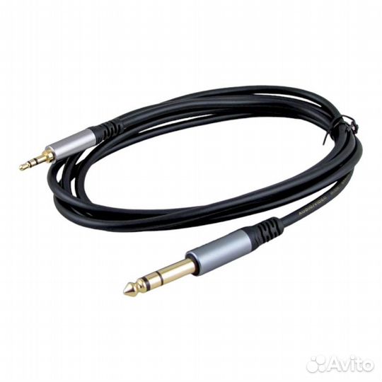 Аудио Кабель AUX 3.5мм на 6.35mm 1.8метра Premium