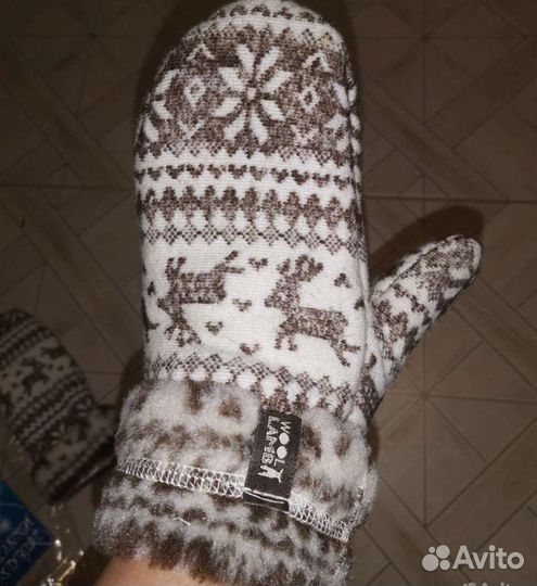 Варежки мех натуральная овчина