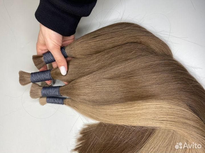 Волосы натуральные, 50см, Долями