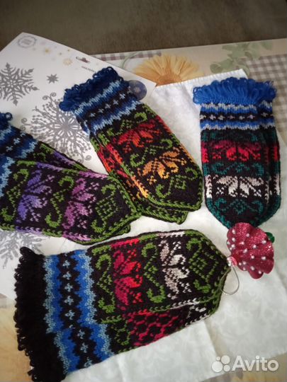 Варежки зимние