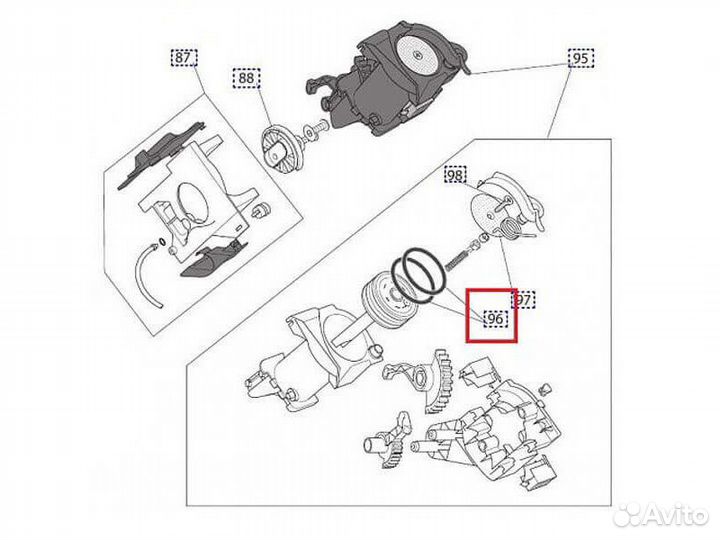 Ремкомплект поршня заварочного узла кофемашины