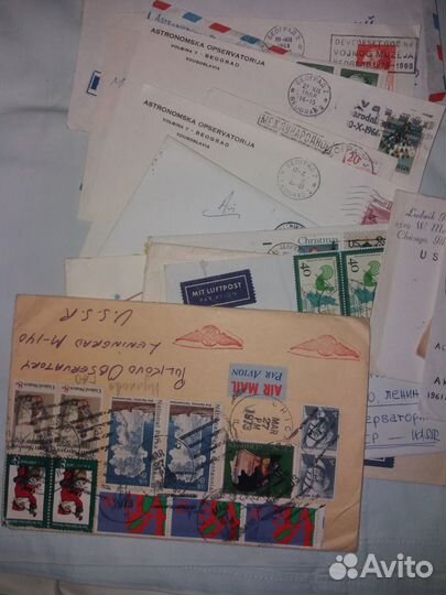 Почтовые Конверты с марками