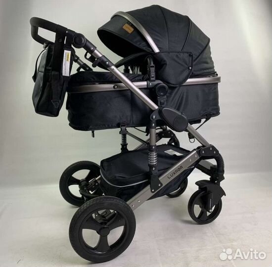 Коляска 3в1 с Автолюлькой (трансформер черный)