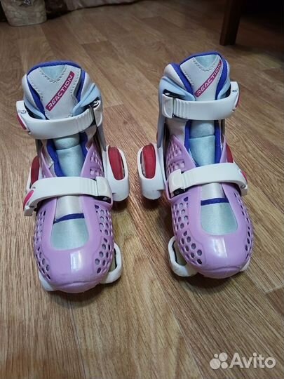 Роликовые коньки с набором защиты