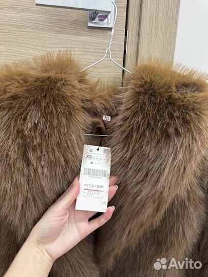Искусственная шуба коричневая на весну