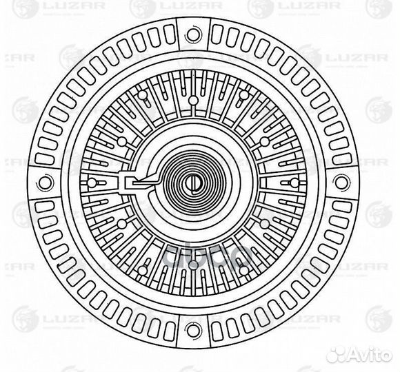 Муфта вязкост. LMC 1801 LMC1801 luzar