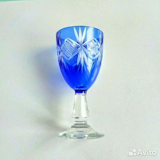 Рюмка цветной хрусталь. СССР