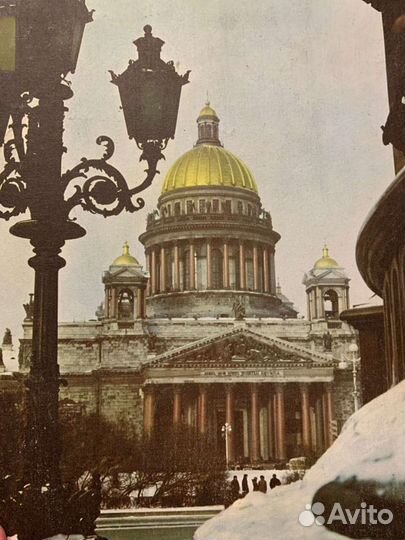 Картина репродукция СССР на ткани панно деревянное