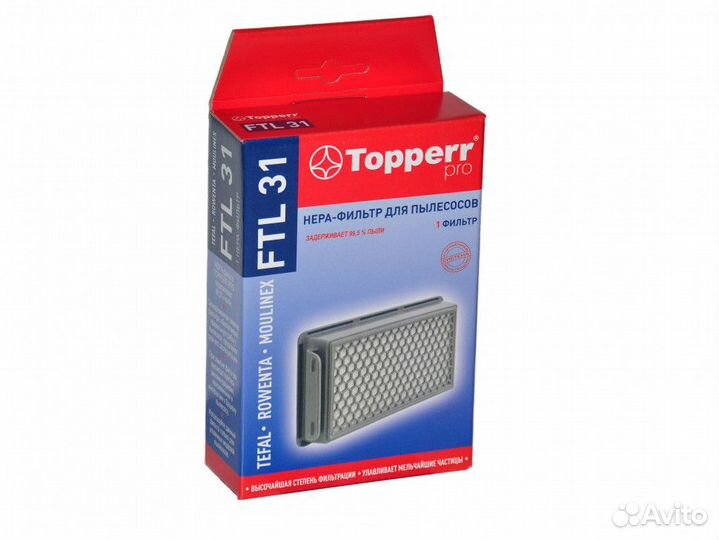 Topperr FTL31 hepa фильтр пылесоса tefal TW37., T