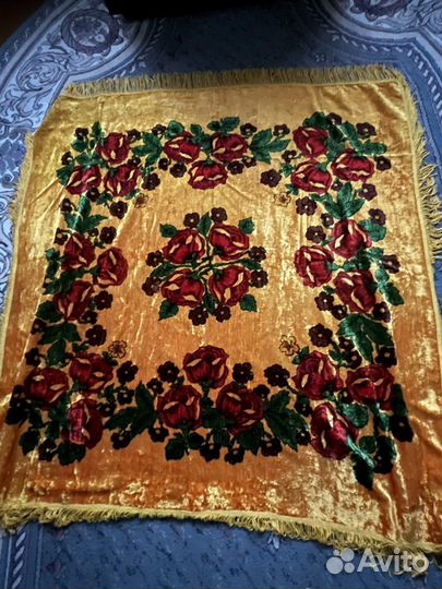 Плюшевая скатерть СССР