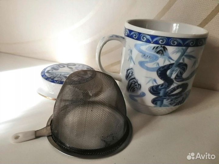 Сахарница, Салфетница, бокал для заваривания чая