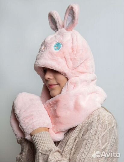 Шапка детская с ушками новая