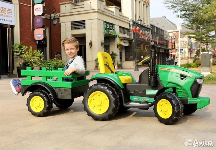 Детский электромобиль трактор
