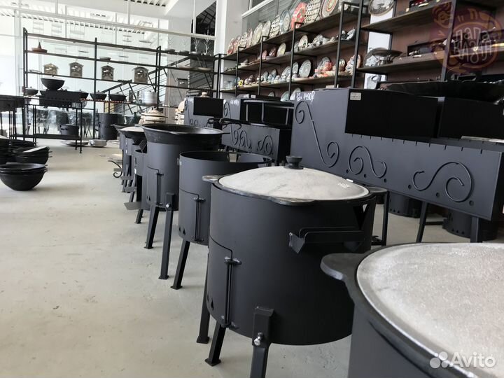 Печь для казана 10-12 литров с трубой