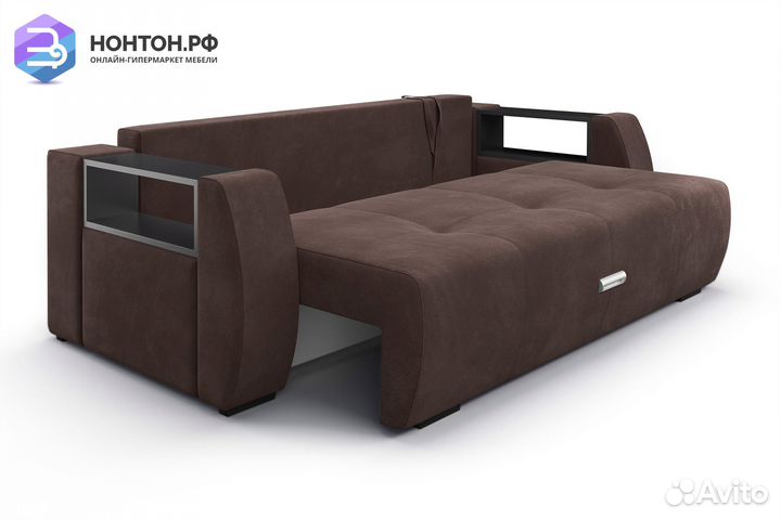 Диван еврокнижка Мальтида коричневый