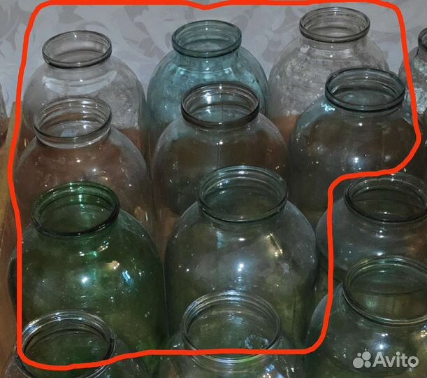 Банки стеклянные, 3 литровые