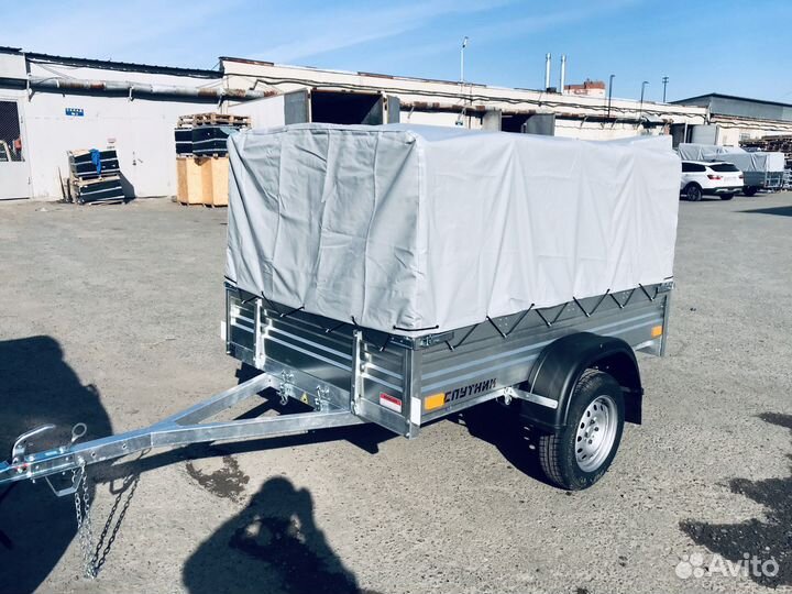 Прицеп двухметровый с тентом Оцинковнный