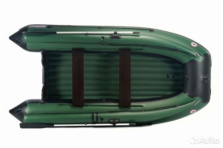 Лодка mishimo family lite 430 Зеленая-черная