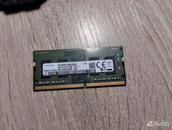 2 планки DDR4 для ноутбука (2x4gb) продаю пару