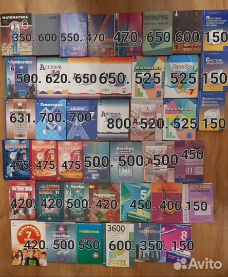 Учебники Алгебра, геометрия, математика