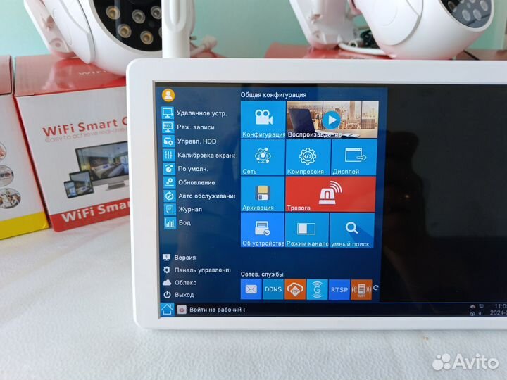 Уличные камеры видеонаблюдения Wi-Fi с монитором