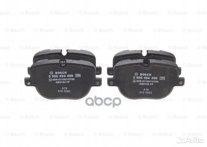 Колодки тормозные 0986494409 Bosch