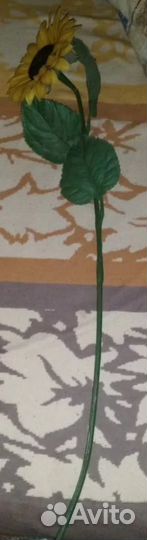 Подсолнух цветок пластик СССР