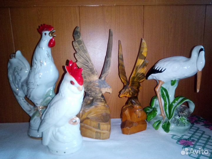 Статуэтки фарфоровые СССР птицы