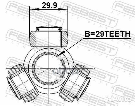 Трипоид mitsubishi carisma DA 1995-2003 0416-DA