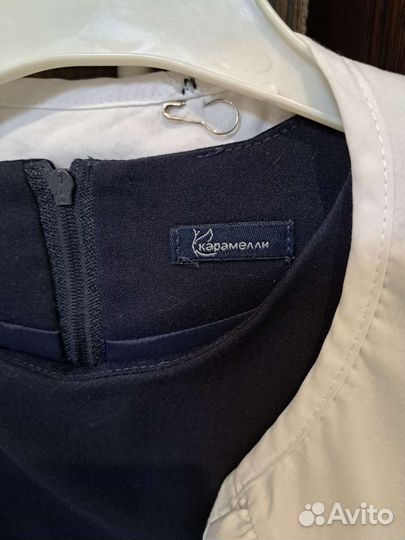 Платье школьное синее