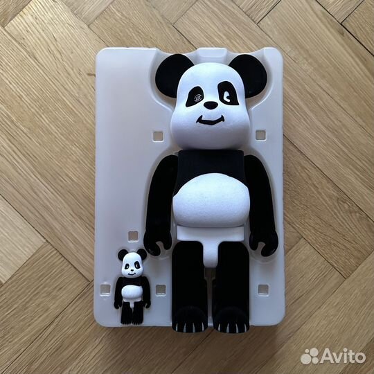 Bearbrick x clot Panda 100 & 400 Set