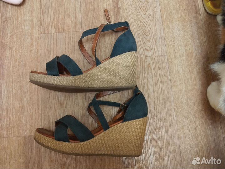 Босоножки натуральная замша, нат. Кожа. Подклад