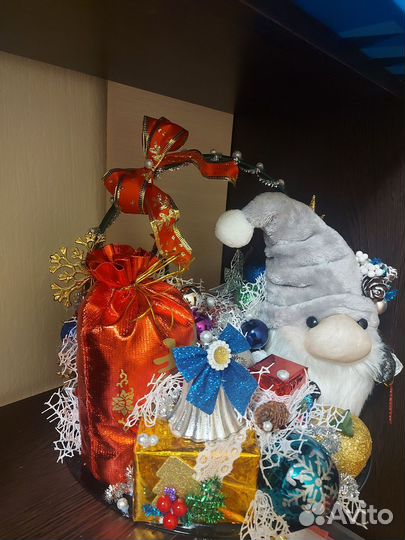 Новогодняя композиция на стол