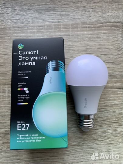 Умная лампа Sber цоколь E27 RGB