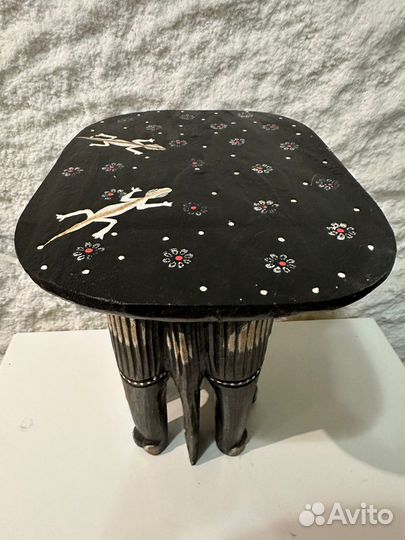 Столик экзотический слон из дерева