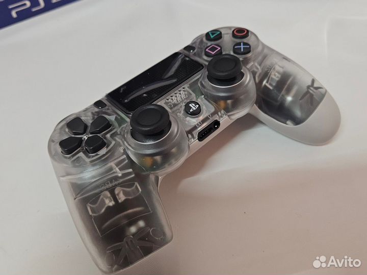 Джойстик для PlayStation 4 (DualShock)(Прозрачный)