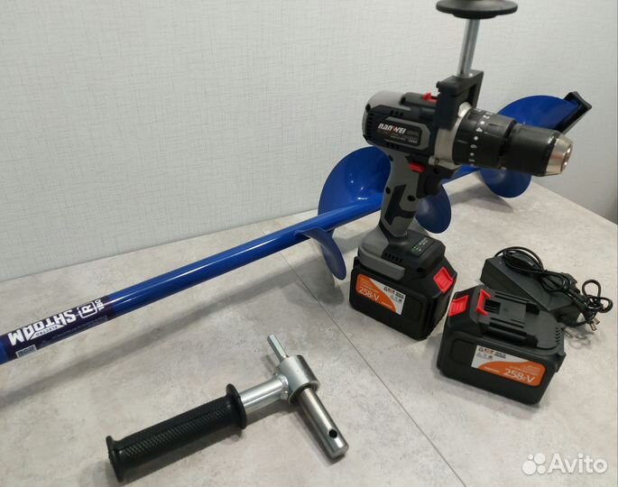 Шуруповерт Ледобур Nanwei 150Nm + Шнек Тонар 180R