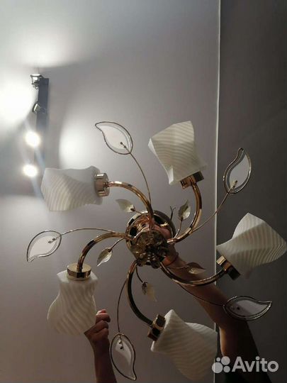 Люстра потолочная бу