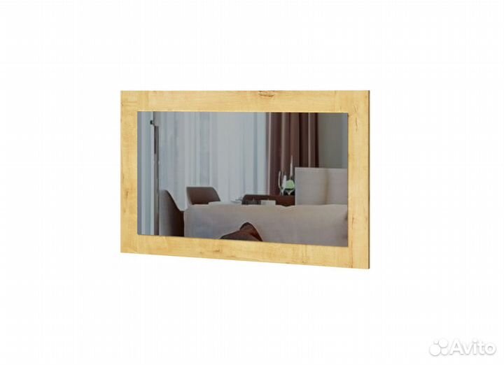 Эко Зеркало Дуб Вотан Белый гладкий