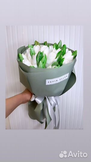 Букет из зефира.Весенний