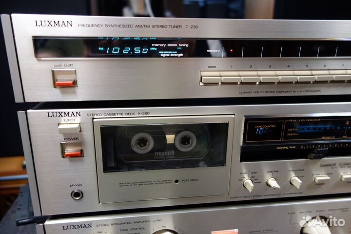 Luxman L-190 усилитель + кассетник + радиотюнер