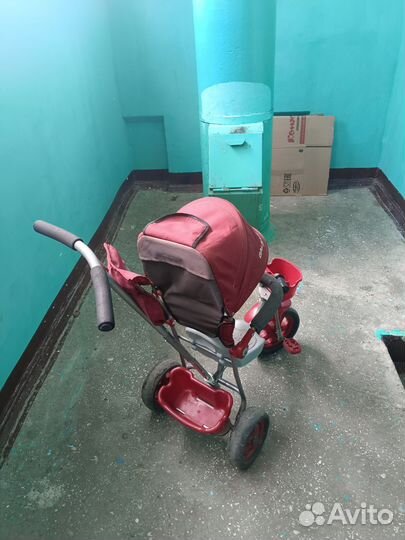 Детский велосипед с родительской ручкой