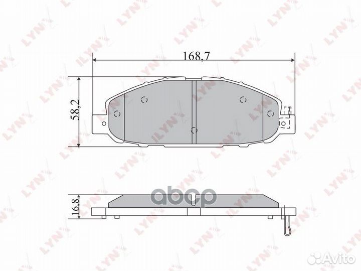 Колодки тормозные дисковые зад прав/лев BD5