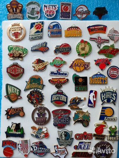 Значки спорт. Баскетбол. NBA. 53 значка
