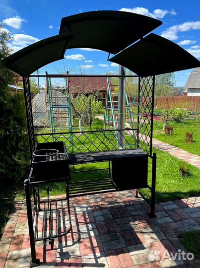 Мангал с крышей