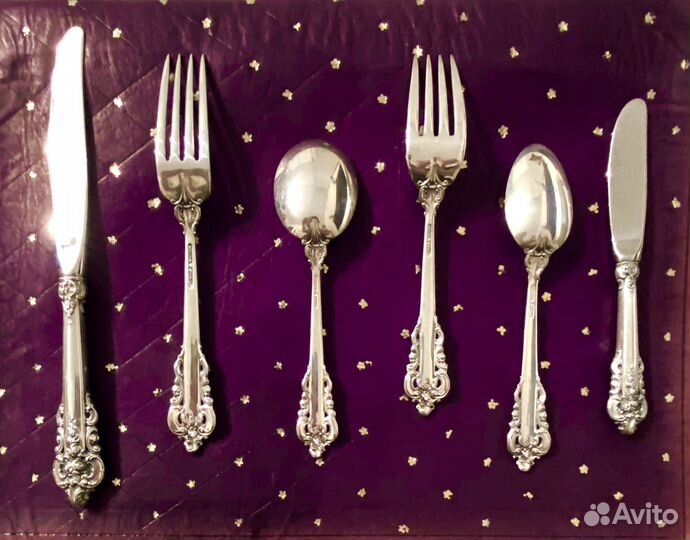 Стерлинг Серебро Wallace Grande Baroque