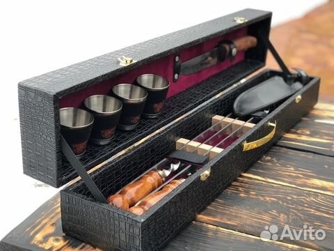 Набор шампуров подарочный в коробе